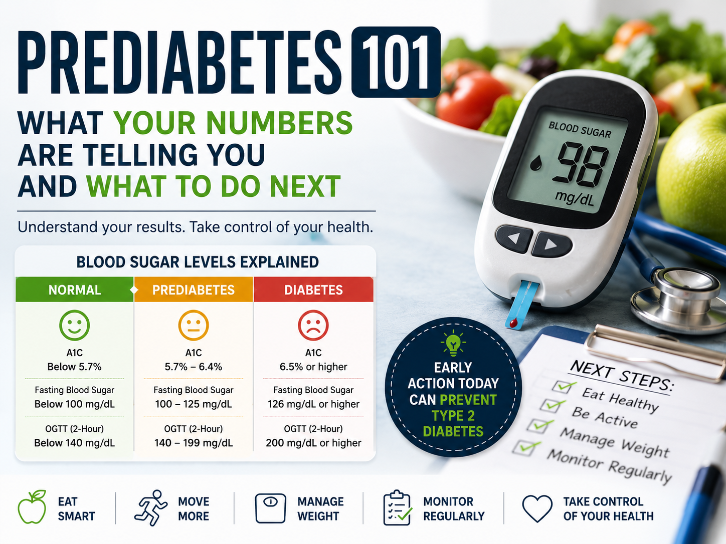 Prediabetes 101: What Your Numbers Are Telling You — and What To Do Next