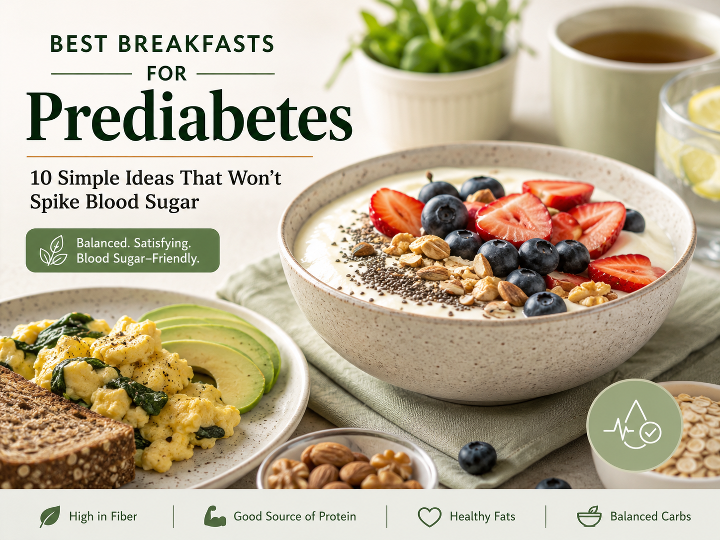 Best Breakfasts for Prediabetes: 10 Simple Ideas That Won’t Spike Blood Sugar