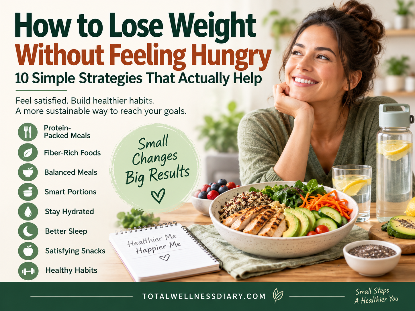 How to Lose Weight Without Feeling Hungry: 10 Simple Strategies That Actually Help